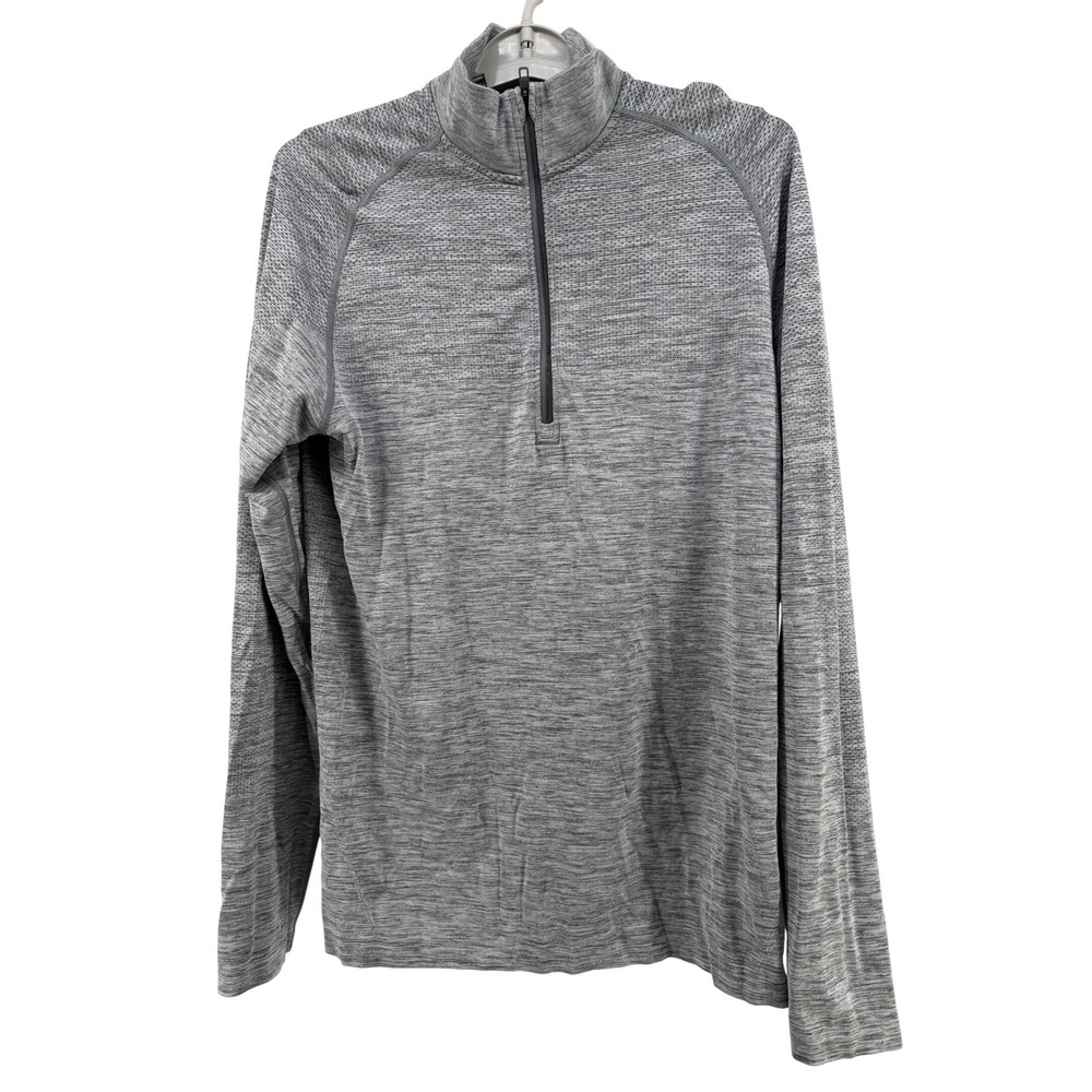Lululemon Metal Vent Tech 1/2 Zip 2.0 Mens Medium Grey Heathered Pullover Shirt